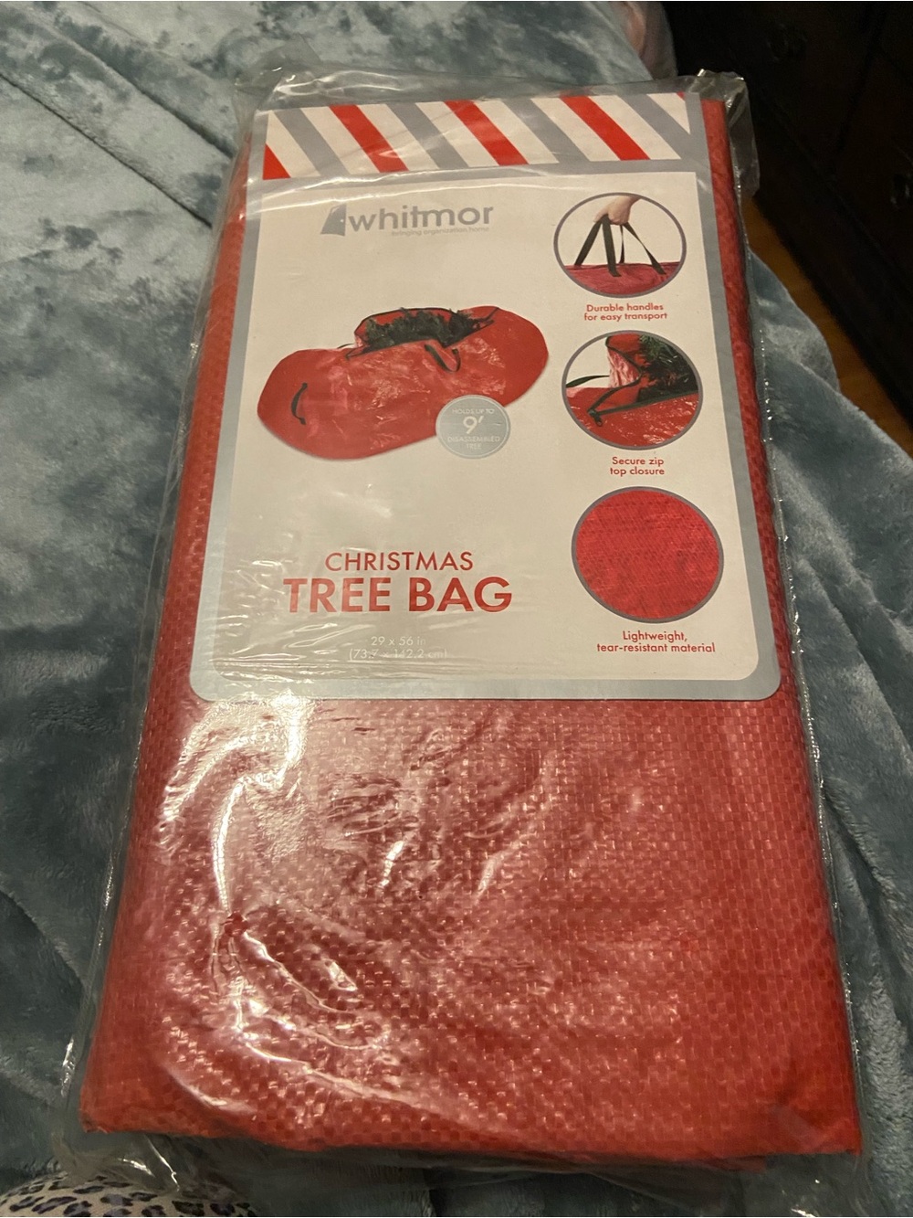 Whitmor Red Christmas Tree Storage Bag